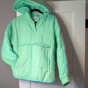 Women's Mint Green Puffer Jacket